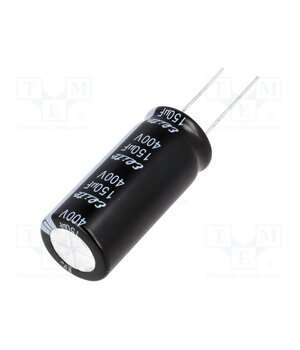 PF2G151MNN1840 Capacitor: electrolytic; THT; 150uF; 400VDC; Ø18x40mm; Pitch: 7.5mm l6lCtdWPV9XtJ-ZAOb6M9sGW4qb-nf4cqOlL2uiCPvw