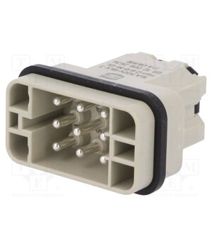 09120082634 Connector: HDC; contact insert; male; 16A; 500V; Han Q; PIN: 9; 8+PE dAW4dsBlqw6KXmUQt8XN8VLbOdz8XzM8xD2dEfXbKFM