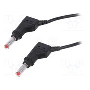 66.9408-05021 Test lead; 32A; banana plug 4mm,both sides; Urated: 600V; black YROj5Tlr9kQxYWepZ8e7lZGLacUEnikljmEZ9AjQSMA