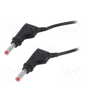 66.9408-05021 Test lead; 32A; banana plug 4mm,both sides; Urated: 600V; black YROj5Tlr9kQxYWepZ8e7lZGLacUEnikljmEZ9AjQSMA
