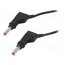 66.9408-05021 Test lead; 32A; banana plug 4mm,both sides; Urated: 600V; black YROj5Tlr9kQxYWepZ8e7lZGLacUEnikljmEZ9AjQSMA