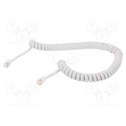 TC4P4CS-2M-W Cable: telephone; coiled; RJ10 plug,both sides; white; 2m rd6EueQLTT_nk49SGPzmHBb2PToCNaYyEWfIGQzosf4