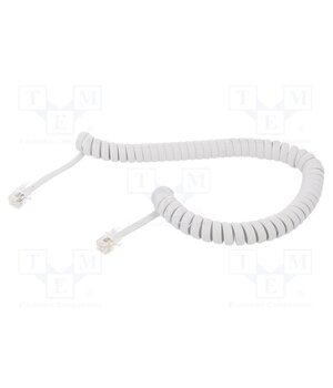 TC4P4CS-2M-W Cable: telephone; coiled; RJ10 plug,both sides; white; 2m rd6EueQLTT_nk49SGPzmHBb2PToCNaYyEWfIGQzosf4