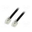 50317 Cable: telephone; RJ11 plug,both sides; 3m; black; Insulation: PVC Cm388VEElI7wT4KD4eZ3fWZs3hqzixsuymOgFoHpaPM