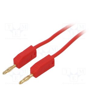 PPOM-TL2-05/R Test lead; banana plug 2mm,both sides; Len: 0.5m; red ImhMVi7LmuduWeWlT7eVQmnGKjScuT2k731Osom9cVg