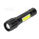 PROŽEKTORIUS - ŽIBINTUVĖLIS LED COB 5W USB, Li-Ion 18650, 800mAh
