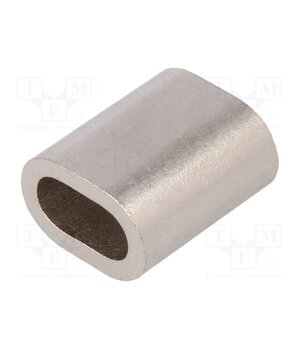 TZ-8 Ferrule; copper; for rope; Ørope: 8mm; L: 28mm; nickel LGDi4ba2oxQ2wJIUr8I_-4spg04zpXP9RXIZVlqU4aE