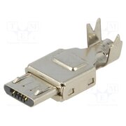 941 Connector: USB B micro; plug; for cable; soldering; PIN: 5; USB 2.0 QkYBXy-dD9VBFf_TSg4qyELYQXp5b6Cpm66x1GGxg5Q