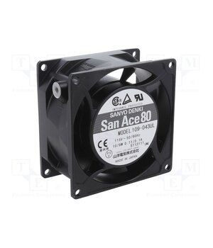 109-043UL Fan: AC; axial; 80x80x42mm; 51m3/h; 40dBA; ball; 2650rpm; 115VAC z0seyQnCqfcIc7400peqS-I1Jkr74ul4DEPGZAmywLY