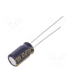 EEUFC1V470 Capacitor: electrolytic; low ESR; THT; 47uF; 35VDC; Ø6.3x11.2mm LwkIOlhDmV7viOZcFYKCpN92aVuY63a6pUL5L2bf7_s