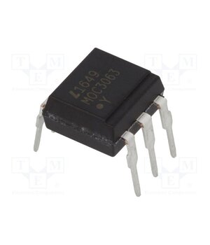 MOC3063 Optotriac; 5kV; Uout: 600V; zero voltage crossing driver; DIP6 PguVELDdcb8dFYjCtDy1ysmaNxQsC9zqF78tEA_w5eE