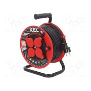 W-97055 Extension lead; 3G1.5mm2; 30m; rubber; black; Sockets no: 4; reel g6HxW--jUu2jGWhnFZv0NpbeCq5-c-r_aKMFzYnjy04