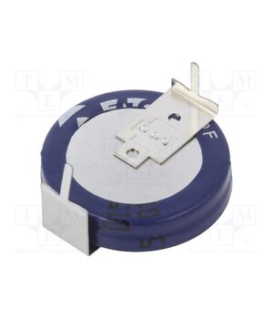 KR-5R5H105-R Supercapacitor; THT; 1F; 5.5VDC; -20÷80%; Ø19x6.7mm; 30Ω; -25÷70°C KcSanX5MT8IpQmgmVyYFYmvEl38OhNtyciUSUvVuknA