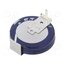KR-5R5H105-R Supercapacitor; THT; 1F; 5.5VDC; -20÷80%; Ø19x6.7mm; 30Ω; -25÷70°C KcSanX5MT8IpQmgmVyYFYmvEl38OhNtyciUSUvVuknA