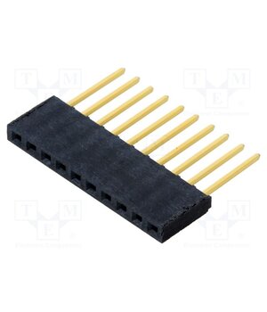 SSQ-110-03-G-S Connector: pin strips; socket; female; PIN: 10; straight; THT; 1x10 Yk4Z-A4uk09Fz4YMm-S5Rrf3yLCy83HhkKTCAGRu4no