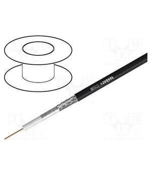 C526 Wire: coaxial; 1x15AWG; wire; Cu; PVC; black; 6.1mm 2sV45PJJW8RC-jRgjOzzA4pXbTJnkOiWnbQD9Dc2hpw