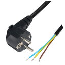 RUBBER CABLE AC 250V 10A, 3x0.75mm², 3m with plug