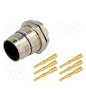 LJ23-06PMMC-SF7001 Connector: M23; socket; PIN: 6; male; crimped; shielded; gold-plated iz9AasosZqCChBGpDqT0KeYcnO4Q3-rCeOMubox7f-I