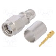 J01150A0618 Connector: SMA; plug; male; straight; 50Ω; crimped; for cable; PTFE tXv4FehvF1D11DB5re3QlqjbFUH3F0ESXZYyTYlL-lQ