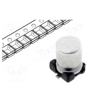 SC1E107M0806BVR Capacitor: electrolytic; SMD; 100uF; 25VDC; Ø8x6mm; ±20%; 2000h 8WF1Fq6ZeiU69oOWd8S_xwJbynWanroquXdrjFvO6HQ