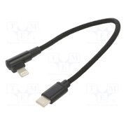 CC-USB2-CMLML-0.2M Cable; USB 2.0; Apple Lightning angled plug,USB C plug; 0.2m 3e0DkOjHxmPil5tccPJcwLhGI_HTdbD3jBCEcdqHoBs