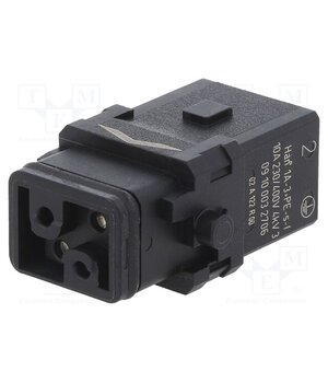 09100032706 Connector: HDC; contact insert; female; Han® 1A; PIN: 4; 3P+PE BhKxkhBQ8vFknRPrPrHNTWvS6zwLbpAeZCIobsHQ03I