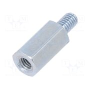 1384775 Screwed spacer sleeve; 10mm; Int.thread: M3; Ext.thread: M3; steel 7pVRIzanv9JhlIdBlOsEUZPjTFwowBDrbSh-ToKC2D4