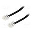 TEL-RJ11-BK/01 Cable: telephone; RJ11 plug,both sides; 1m; black jPxtrJIzzVJOo7D_ELI5t7VcoqkUadaNHsxxGzmmZdU