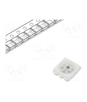 SMD-LX5050RGB-TR Programmable LED; RGB; SMD; 5VDC; 5x5x1.5mm; 120°; 5mA; Front: flat 0gz1BTnwV1uz55myQNQm0L5Vse_rSlhYazuJtwVfLtw