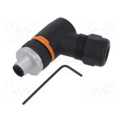 381166316 Connector: M12; plug; PIN: 5; male; 63V; angled 90°; IP67; for cable LFnFsiuGI1zgRI8D69whcrbERBW-1sxpnAKNUxc8MfU