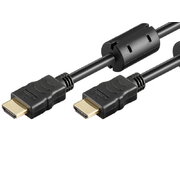 KABELIS HDMI (K) <-> HDMI (K), 4K @ 30 Hz (2160p) 8.16 Gbit/s, HDCP, DSC ir sYCC601, su feritais, 3m, gold-plated