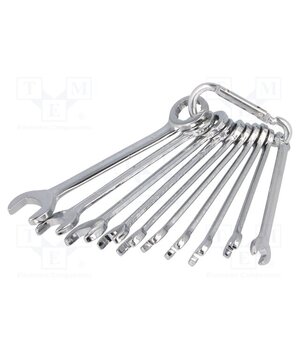 940 Wrench-set; combination spanner; steel; 10pcs. 7tYOokbEaoEYUqntwXTUzzSDfKWVw9QceaFqCrAV81c