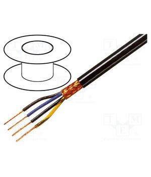 C4025 Wire; 4x0.25mm2; shielded,braid made of copper wires; black; 49V NmHdXEqFAMWMTsDyUcr_AfrleVmf_6hXZE-qDyUgHC4