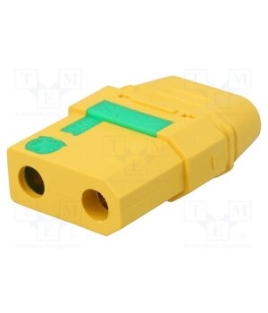 XT90S-F Connector: DC supply; plug; female; XT90; 40A; 500V; PIN: 2; straight w_gzTT1HVYTbenESsGymb59BpdNDu3vBDWF_zcOGGwQ