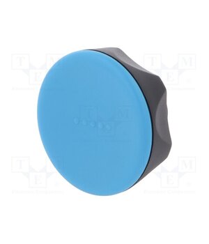 221206-C5 Knob; Ø: 45mm; H: 26mm; technopolymer PA; Ømount.hole: 8mm; Cap: blue 38n6fH4Dj6vWHyjdFB_fiw6xqJIlK7L-j3DVjPhF9pY