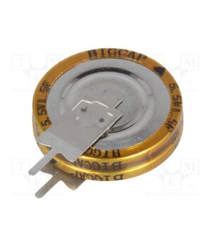 BCE005R5V155FS Supercapacitor; THT; 1.5F; 5.5VDC; ±20%; Ø19x20.5mm; -25÷70°C; EDLC unOPzlW1W-v-UaF32VgN2za4C6Mium5POvefN_39xCs