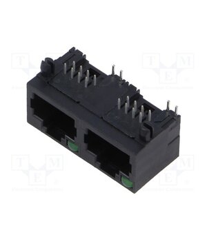 MTJG-2-88ARX1C-LE Connector: RJ45; socket; PIN: 8; with LED; 8p8c; Colour: green; THT ynY4AE38y_ZE5CINjc-AiRBcSnfCBLZdnBexuMraoNs