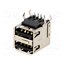 DS1096-BN0X-FE Connector: USB A; socket; THT; angled 90°; double qBo8ZZ0w61fKDdjco7qpPJ8iHXF6zrsCbOh7XlhQNBA