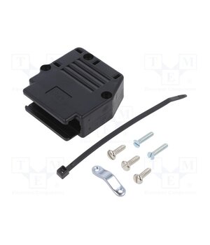 863093C25ALF Enclosure for connectors: D-Sub; D-Sub 25pin; angled 90°; black s0HsFGYke5P8GFjcoyREe_178OmkyXPq2riS3vaDXPE