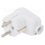 W-10105 Connector: AC supply; male; plug; 2P+PE; 250VAC; 16A; white; PIN: 3 WR9_VlGLs4foRTAidelF8vvMqUiRzqoG4_Q6GLickyk