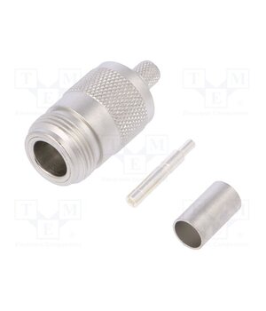 J01021B0117 Connector: N; plug; female; straight; 50Ω; soldering,crimped; PTFE 1PG8cZvEDh3kTB6caNCcqtj5GWq9TZOkr9O36UDfyzc