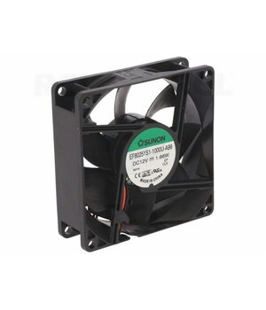 VENTILATORS 12VDC 80x80x25mm SUNON, 69,29m³/h 33dBA, EF80251S1-1000U-A99, Sunnon

 IVT205.jpg