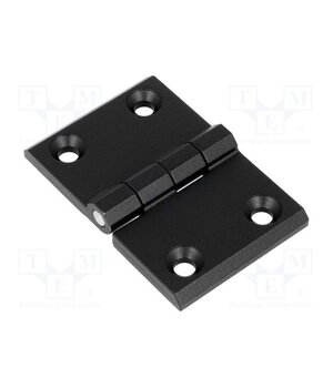 3.510.02 Hinge; Width: 76mm; zinc and aluminium alloy; black; H: 50mm A34XcGtC1AMIgWd6AGSx9kqyOLnPXWkDSCIcmYl5eK0