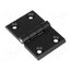 3.510.02 Hinge; Width: 76mm; zinc and aluminium alloy; black; H: 50mm A34XcGtC1AMIgWd6AGSx9kqyOLnPXWkDSCIcmYl5eK0