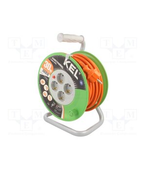 W-97529 Extension lead; 3G1.5mm2; 30m; PVC; orange; Sockets no: 4; reel; 16A cTr5-2tQj4JRF6YPI6m54vSl79PJj61I8epkOhdJEpg
