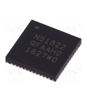 NRF51822-QFAA-R7 IC: SoC; QFN48; 16kBRAM,256kBFLASH; 16bit timers: 3; Bluetooth: BLE -HBetT2P-T1wMv-1wb-O7KvanTAvONqJc0JpEfIrkz0