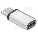 ADAPTERIS USB-C (Type-C) kištukas <=>  micro USB 2.0 lizdas