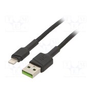 KABGC12 Cable; USB 2.0; Apple Lightning plug,USB A plug; 2m; black; 2.4A _I6cmSDd-r05GZnPDeeNn37D_wVqEIDq9BxOx3AS_7Y