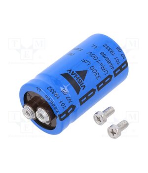 MAL210119332E3 Capacitor: electrolytic; screw type; 3.3mF; 100VDC; Ø35x60mm; ±20% LvshBDdhvLpX17mJkWR0mRGhKaJakUPkfic7O6nVL24