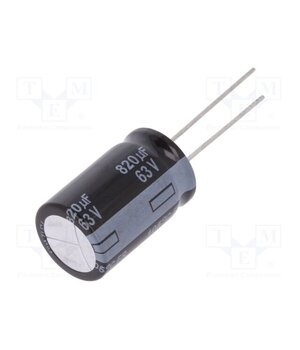 EEUFR1J821 Capacitor: electrolytic; low ESR; THT; 820uF; 63VDC; Ø16x25mm; ±20% GMYZi2EsIQlxThXw_jhlRFTKbhyKVcAq3bl1v3yChwY